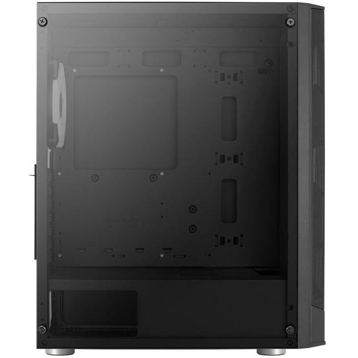 Aerocool Prism FRGB Mid Tower, ATX, Tempered Glass - Black image number 9