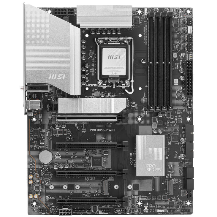 MSI PRO B860-P WiFi Motherboard, socket LGA 1851, Intel B860, ATX, DDR5 image number 2