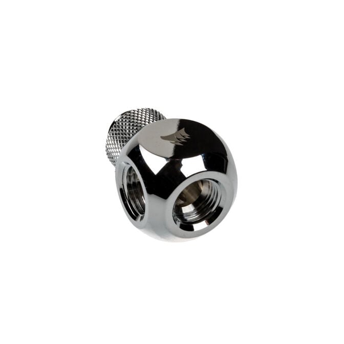 Corsair Hydro X Series XF Adapter Y-Splitter G1/4 Zoll AG auf 2x G1/4 Zoll IG - drehbar, chrome silb image number 0
