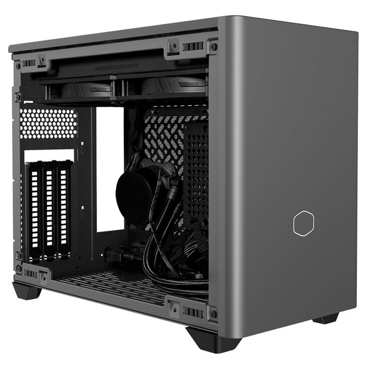 Cooler Master MasterBox NR200P MAX V2 - Mini-ITX, 850 Watt, Tempered Glass, schwarz image number 2
