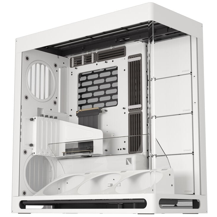 HAVN HS 420 VGPU PC-Gehäuse, Midi-Tower, E-ATX, Tempered Glass, PCIe 5.0 Riser Kabel - weiß image number 0