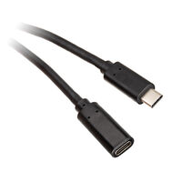 InLine USB 3.2 Gen 2 Verlängerungskabel, USB Typ C, schwarz - 2m