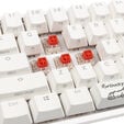Ducky One 2 Pro Mini White Edition Gaming Tastatur, RGB LED - Kailh Red (US) image number null