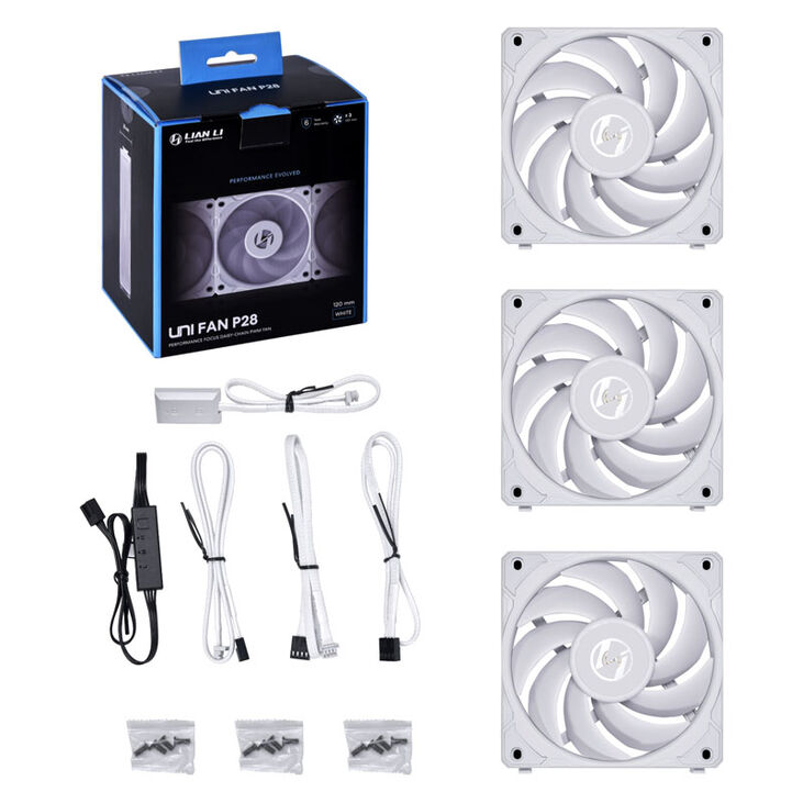 Lian Li UNI FAN P28, Triple Pack - 120mm, white image number 6