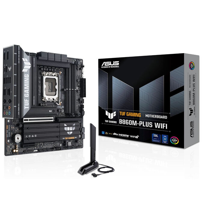 ASUS TUF Gaming B860M-Plus WiFi Mainboard, LGA 1851, Intel B860, mATX, DDR5 image number 0