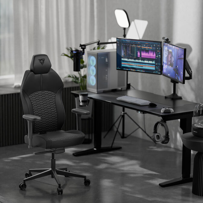 ThunderX3 SOLO 360 Ergonomischer Gaming-Stuhl - Racer, schwarz image number 10