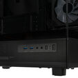 GSI SmartAssembly ARGB Glass Micro-ATX PC case, mid tower, Micro-ATX, Tempered Glass - black, 750 watts Gold power supply image number null