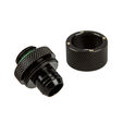 Bitspower Anschluss gerade G1/4 Zoll AG auf 16/10mm - schwarz matt image number null