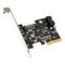 SilverStone SST-ECU04-E - PCI-E Erweiterungskarte, 1x intern USB 3.1 19-pin Anschluss, LP