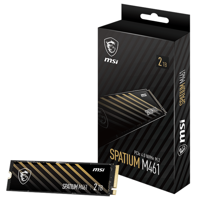 MSI Spatium M461 SSD, PCIe 4.0 M.2 Typ 2280 - 2 TB image number 0