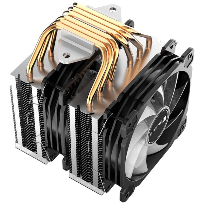 Jonsbo CR-2000 GT CPU-K&uuml;hler Dual Tower, ARGB - 2x 120mm, schwarz image number 3