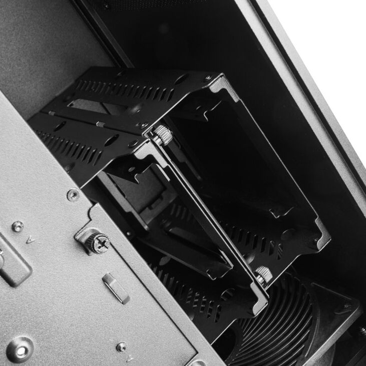 SilverStone Alta F1 Mid Tower, Tempered Glass - Black image number 8