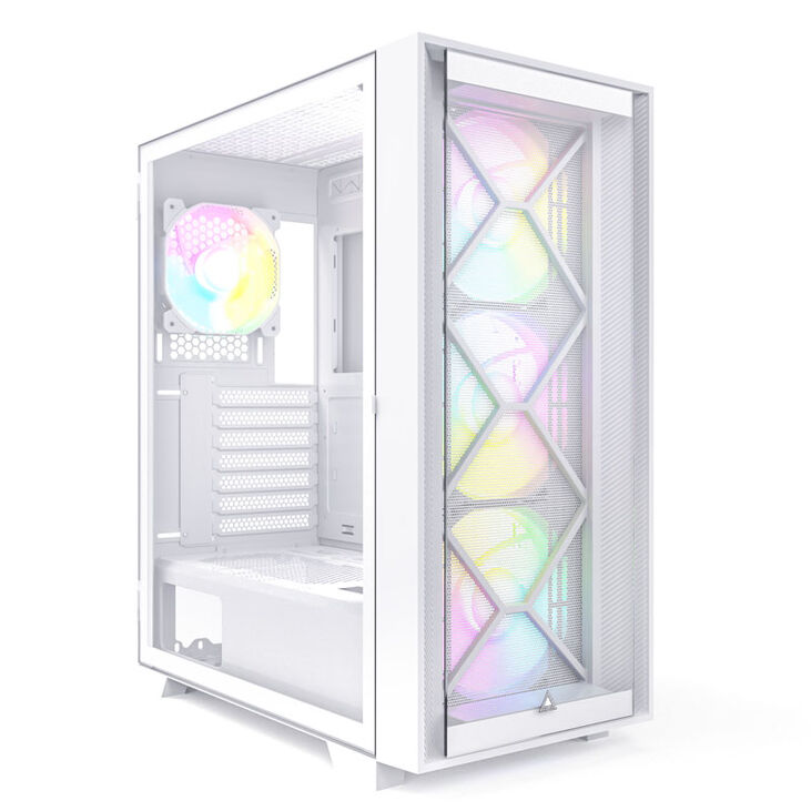 Montech AIR 1000 Premium, Mid Tower, Tempered Glass - White image number 0