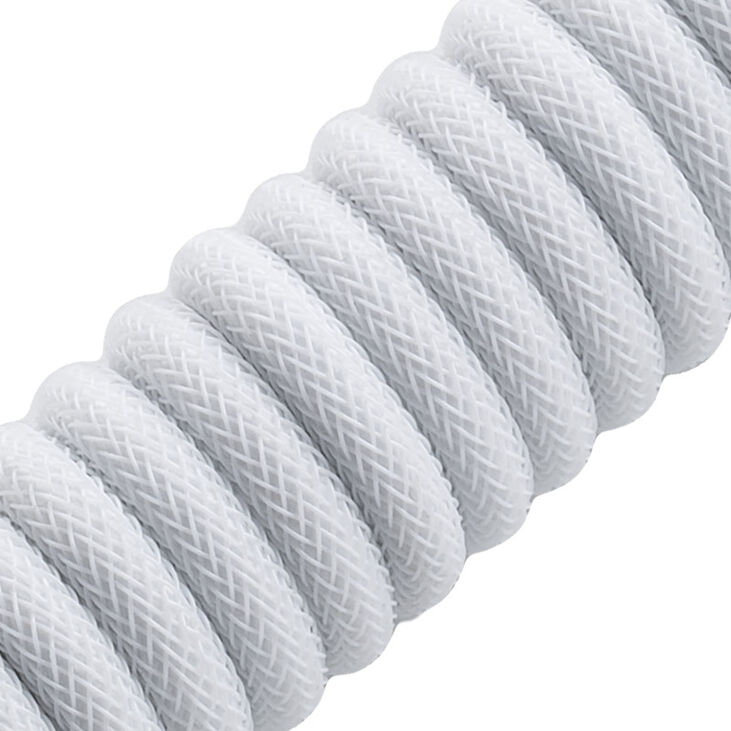 CableMod Classic Coiled Keyboard Cable USB-C zu USB Typ A, Glacier White - 150cm image number 1