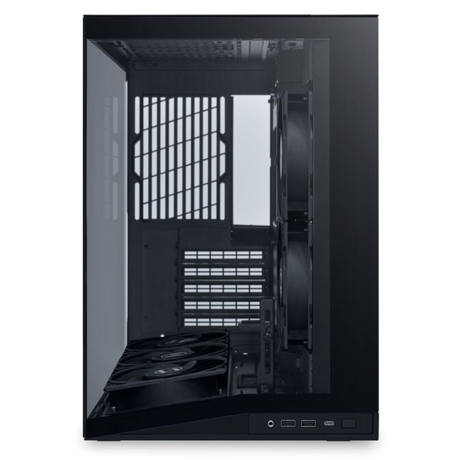 Lian Li O11 Dynamic Mini V2 Flow PC Case, Mini Case, ATX, Tempered Glass - includes 5x 120mm Fans, Black image number 3