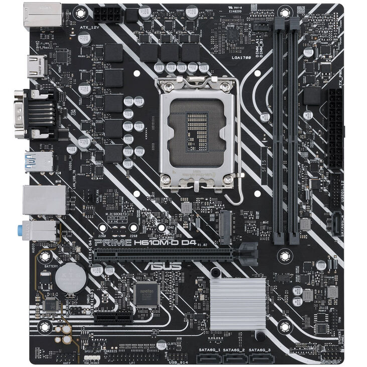 ASUS Prime H610M-D D4, Intel H610 Motherboard - Socket 1700, DDR4 image number 2