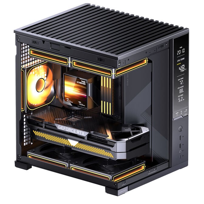Jonsbo D34 PC-Geh&auml;use, Mini-Tower mATX, Display - schwarz image number 6