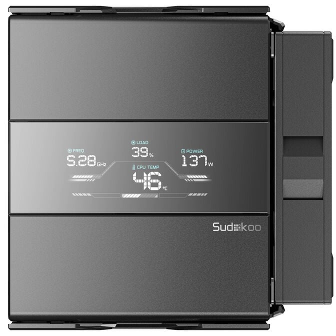 Sudokoo SK620V CPU Cooler, Dual Tower - 2x 120mm, black image number 2