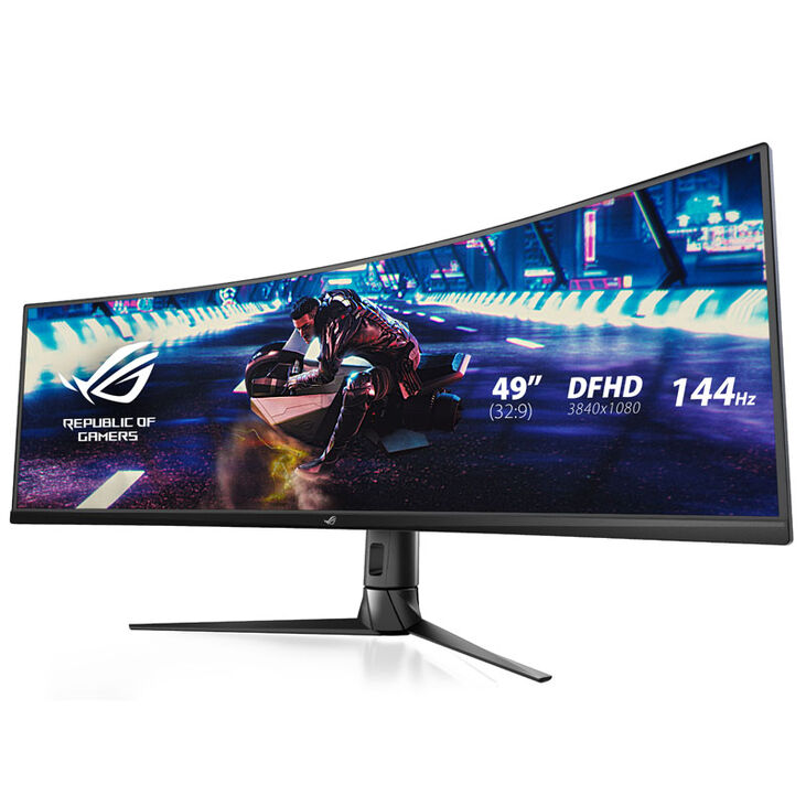 ASUS ROG Strix XG49VQ, 49 inch Gaming Monitor, 144 Hz, VA, FreeSync 2 image number 3
