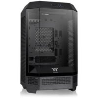 Thermaltake The Tower 300 PC-Geh&auml;use, Mini-Geh&auml;use, mATX, Tempered Glass - inklusive 2x 140-mm-L&uuml;fter, schwarz
