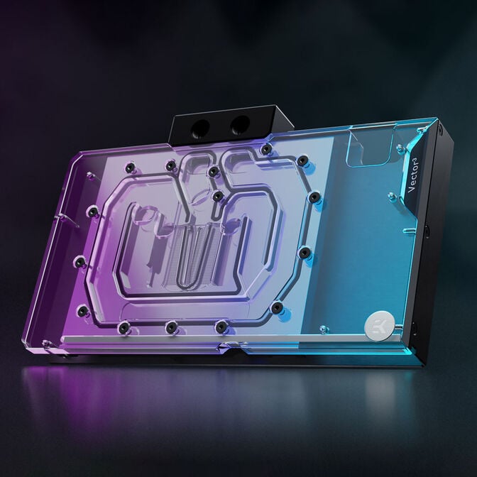 EKWB EK-Quantum Vector&sup3; Master RTX 5090 GPU-Wasserk&uuml;hler, D-RGB, Backplate - Acryl image number 3