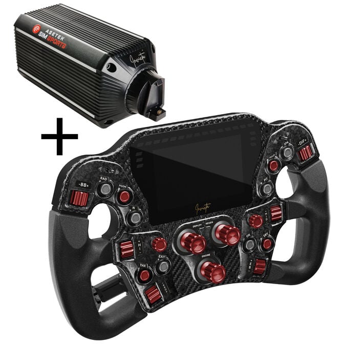 Asetek SimSports Invicta Formula Lenkrad - rot + The Invicta Wheelbase (27 Nm) image number 0