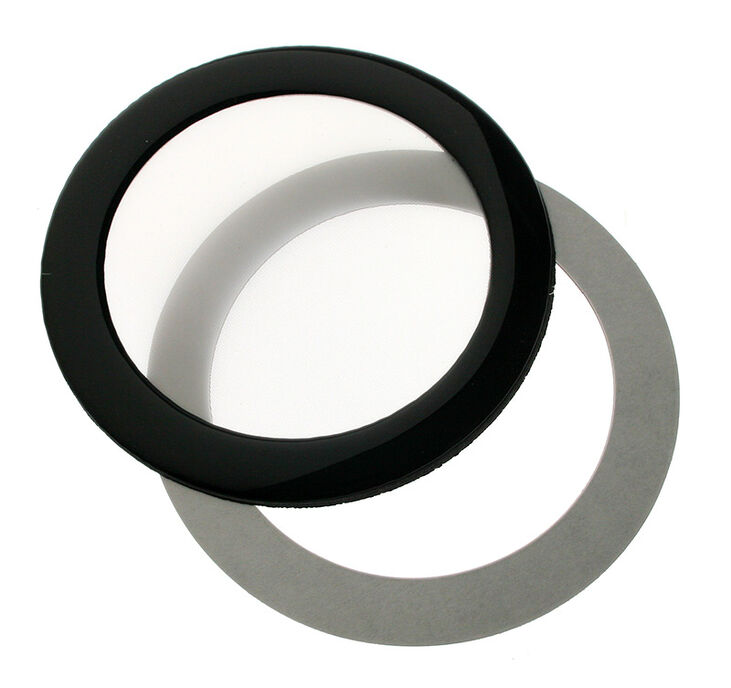 DEMCiflex Staubfilter 80mm, rund - schwarz/weiß image number 0