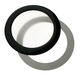 DEMCiflex Staubfilter 80mm, rund - schwarz/weiß