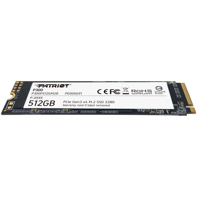 Patriot P300 NVMe SSD, PCIe 3.0, M.2 Type 2280 - 512GB image number 2
