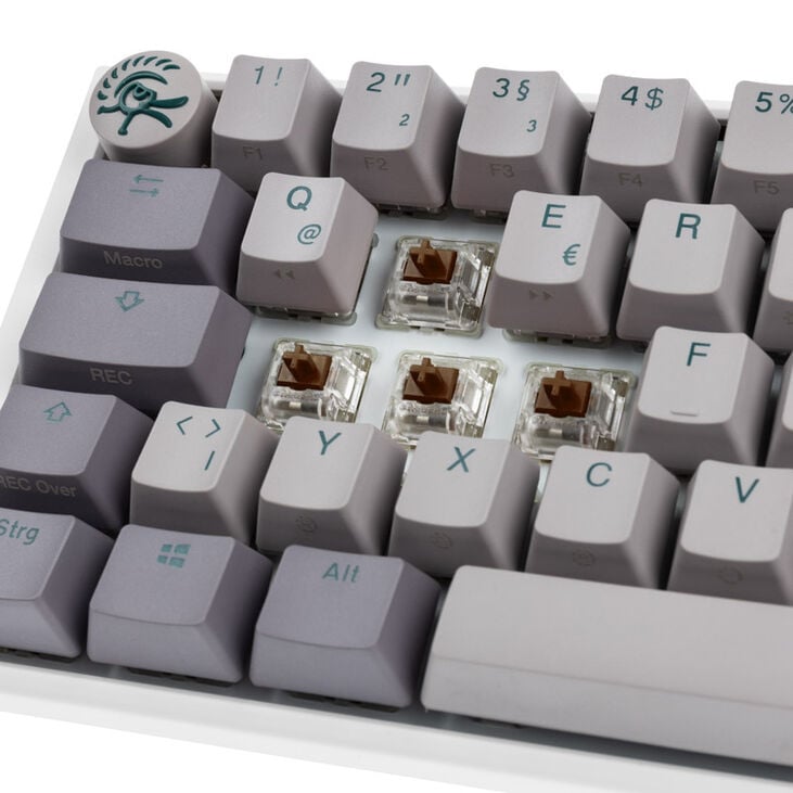 Ducky One 3 Mist Grey SF Gaming Tastatur, RGB LED - MX-Brown image number 4