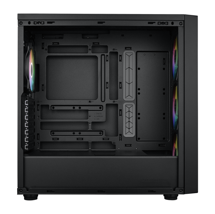 Cooler Master MasterBox 600 ARGB PC-Gehäuse, Midi-Tower, E-ATX, RGB, Tempered Glass - schwarz image number 8