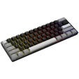 Corsair CLIPPER PRO MINI 60 Hall Effect Gaming Keyboard, Backlit RGB LED, CORSAIR MGX Core, Black PBT DS Keycaps image number null