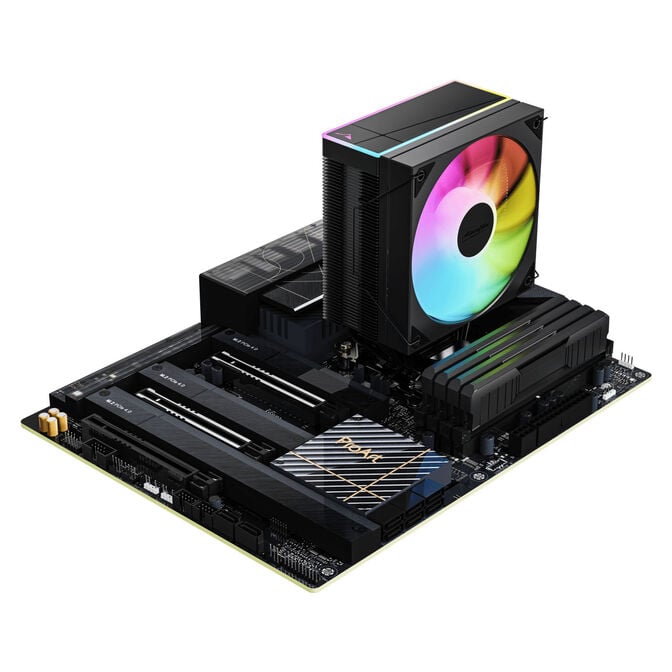 Alpenf&ouml;hn Matterhorn 2 Aurora Black CPU-K&uuml;hler, 200 W TDP, 120-mm-PWM-L&uuml;fter, ARGB - schwarz image number 6