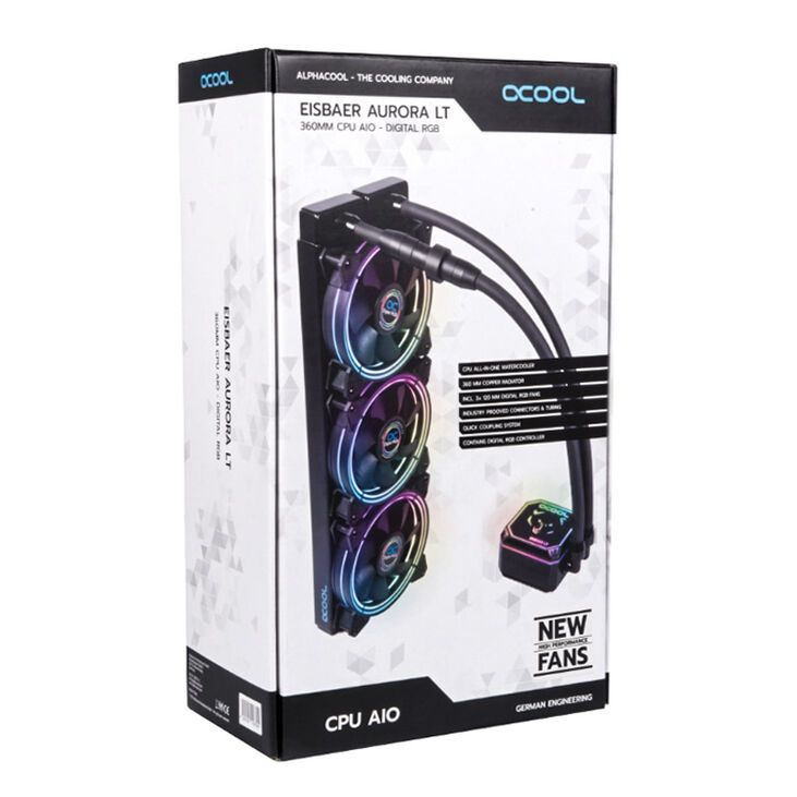 Alphacool Eisbaer LT360 Aurora HPE Digital RGB Complete Water Cooling - 360mm image number 6