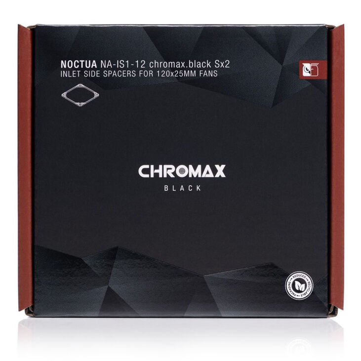 Noctua NA-IS1-12 chromax.black Abstandhalter für 120-mm-Lüfter - 2er Set image number 7