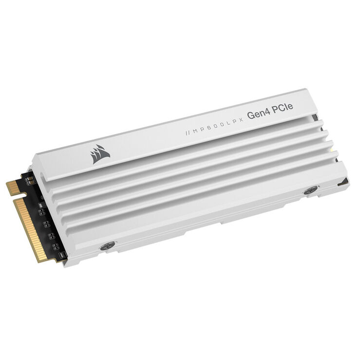Corsair MP600 Pro LPX NVMe SSD, PCIe 4.0 M.2 Type 2280 - 1 TB - white image number 1