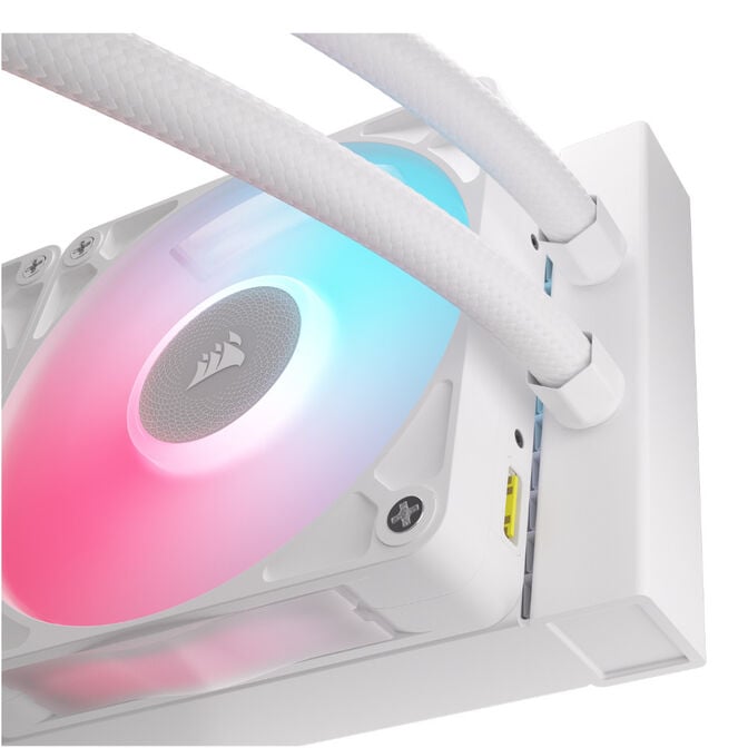 Corsair iCUE LINK Titan 240 RX LCD Komplett-Wasserk&uuml;hlung, RGB - 240mm, wei&szlig; image number 4