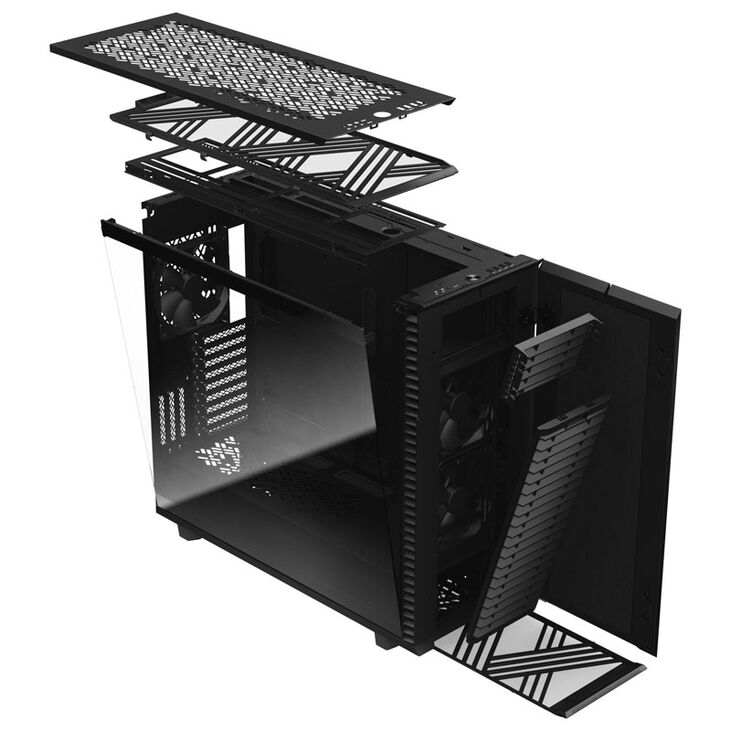 Fractal Design Define 7 XL Black TG Full Tower - tempered glass, silent, black image number 1