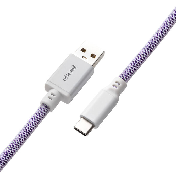 CableMod Classic Coiled Keyboard Cable USB-C zu USB Typ A, Rum Raisin - 150cm image number 2