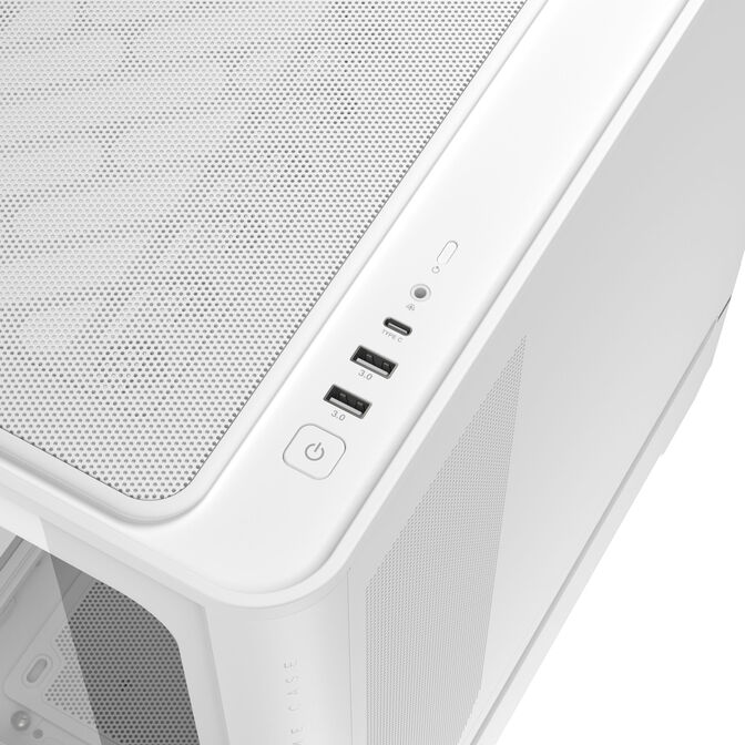 ASUS Prime AP304 ARGB PC Case, Mid Tower, ATX, ARGB, Tempered Glass &ndash; white image number 14