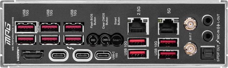 MSI MPG Z890 Carbon WIFI motherboard, LGA 1851 socket, Intel Z890, ATX, DDR5 image number 6