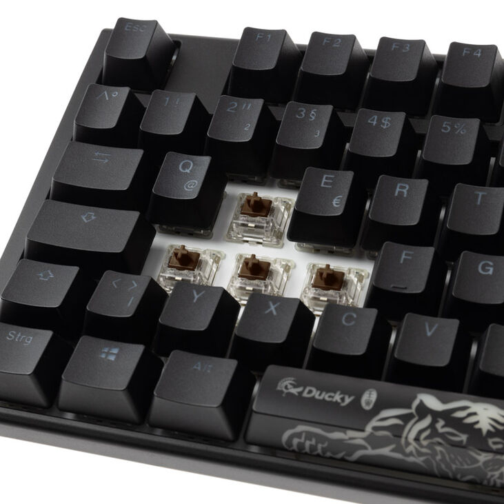 Ducky One 3 Classic Black/White Gaming Keyboard, RGB LED - MX-Brown image number 4
