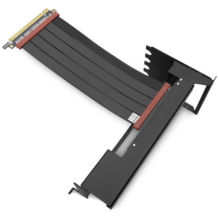 EK Water Blocks EK-Loop vertical graphics card holder EVO with Riser PCIE 4.0 cable - black image number 1