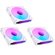 Lian Li UNI FAN SL-INF 120 ARGB Reverse Blade PWM L&uuml;fter, 3er Single L&uuml;fter Pack (Ohne Controller) - 120mm, wei&szlig; image number null