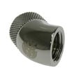 Bitspower Adapter 45 Grad G1/4 Zoll AG auf G1/4 Zoll IG - drehbar, schwarz gl&auml;nzend image number null