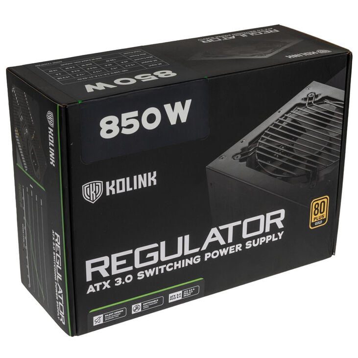 Kolink Regulator 80 PLUS Gold Netzteil, ATX 3.0, PCIe 5.0, modular - 850 Watt image number 7