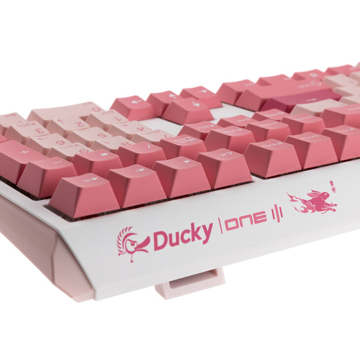 Ducky One 3 Gossamer Pink Gaming Tastatur - MX-Black Clear Top (US) image number 6