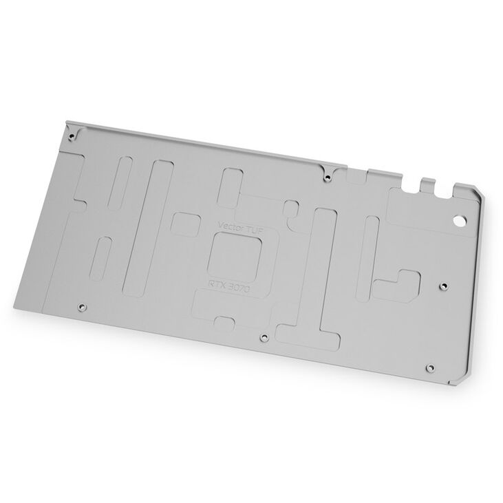 EK Water Blocks EK-Quantum Vector TUF RTX 3070 Backplate - Nickel image number 1
