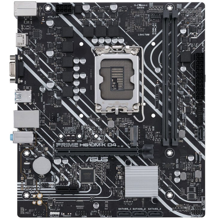 ASUS Prime H610M-K D4, Intel H610 Mainboard - Sockel 1700, DDR4 image number 2