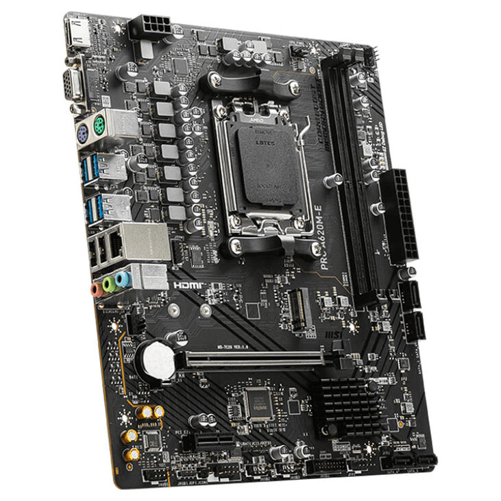 MSI Pro A620M-E, Sockel AM5, AMD B620, Micro-ATX - DDR5 image number 1